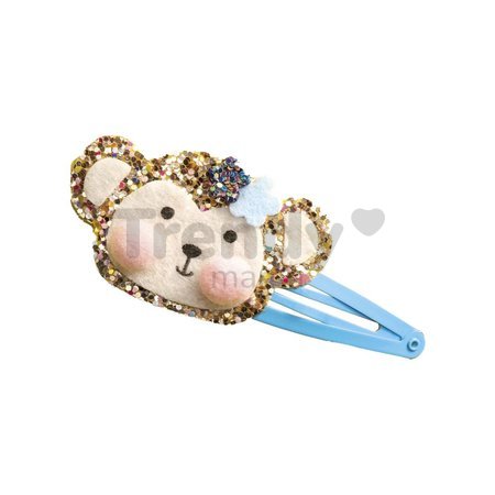 Sada na výrobu šperkov Sponky do vlasov Exotické zvieratá Glitter Hair Clips Exotic Animals Atelier Janod na výrobu 6 kusov šperkov od 5 rokov J09178