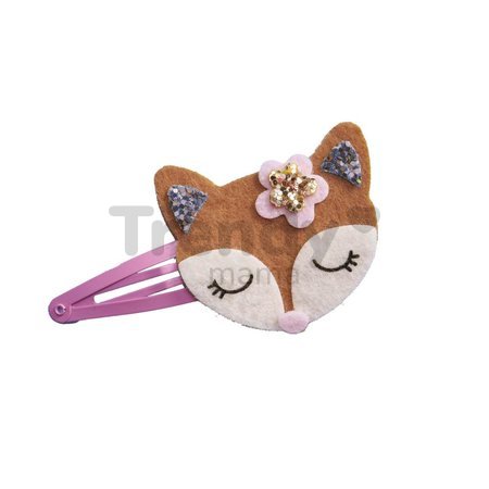 Sada na výrobu šperkov Sponky do vlasov Lesné zvieratká Glitter Hair Clips Pretty Forest Atelier Janod na výrobu 6 kusov šperkov od 5 rokov J09180