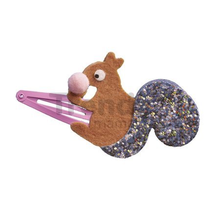 Sada na výrobu šperkov Sponky do vlasov Lesné zvieratká Glitter Hair Clips Pretty Forest Atelier Janod na výrobu 6 kusov šperkov od 5 rokov J09180