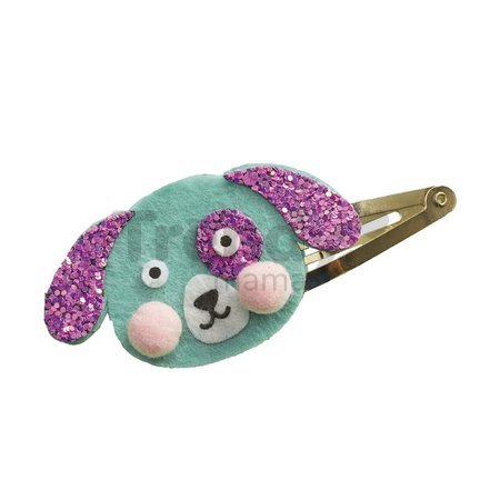 Sada na výrobu šperkov Sponky do vlasov Mláďatká Glitter Hair Clips Little Pets Atelier Janod na výrobu 6 kusov šperkov od 5 rokov J09181