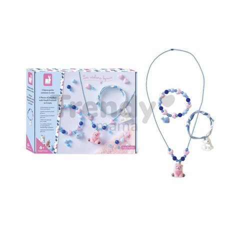 Sada na výrobu šperkov s malými zvieratkami Jewellery with Small Animals Atelier Janod na výrobu 3 kusov od 6 rokov J09184