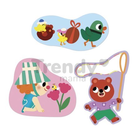 Veľké samolepky Jar Spring Big Stickers Janod 50 kusov od 18 mes J09187
