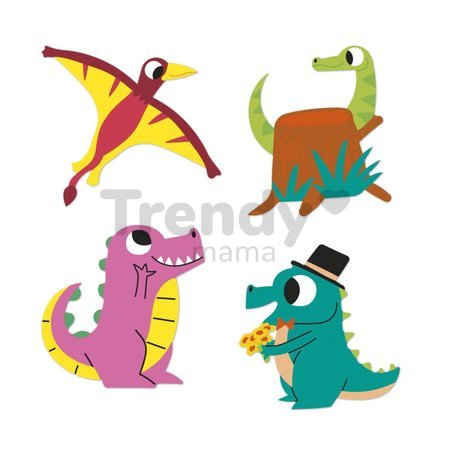 Samolepky Dinosaurus Stickers Janod 100 kusov J09189