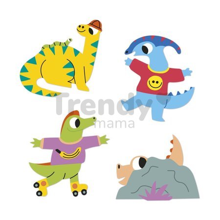 Samolepky Dinosaurus Stickers Janod 100 kusov J09189
