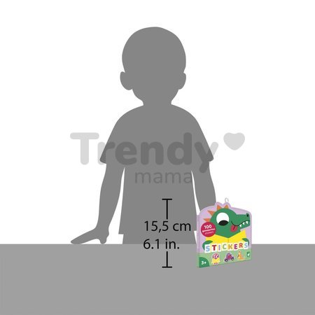 Samolepky Dinosaurus Stickers Janod 100 kusov J09189