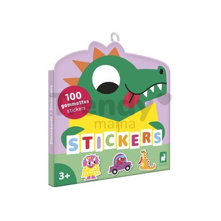 Samolepky Dinosaurus Stickers Janod 100 kusov J09189