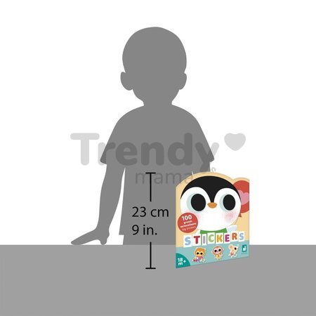 Samolepky Mláďatká Baby Animals Stickers Janod 100 kusov od 18 mes J09193