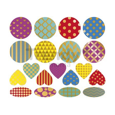 Samolepky Geometrické tvary Geometric Shapes Stickers Janod 150 kusov od 18 mes J09194