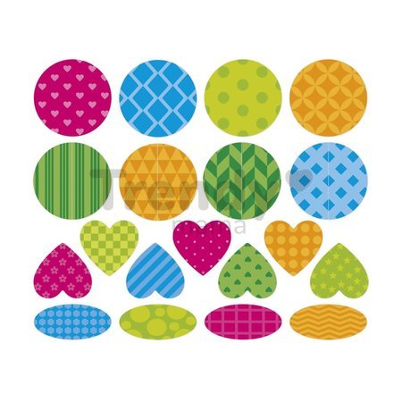 Samolepky Geometrické tvary Geometric Shapes Stickers Janod 150 kusov od 18 mes J09194
