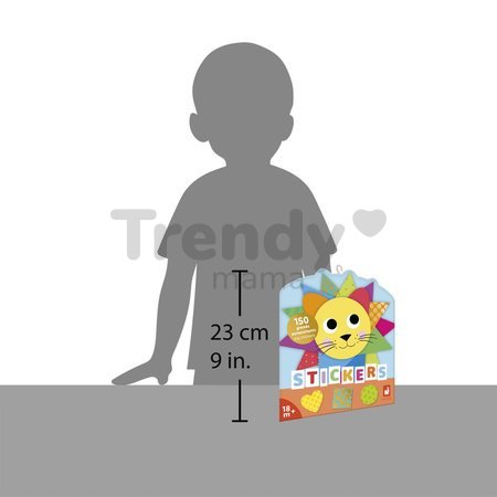 Samolepky Geometrické tvary Geometric Shapes Stickers Janod 150 kusov od 18 mes J09194