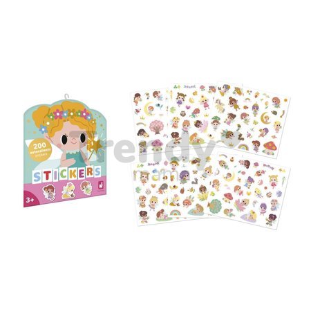 Samolepky Víly Fairies Stickers Janod 200 kusov J09195