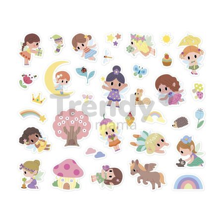 Samolepky Víly Fairies Stickers Janod 200 kusov J09195