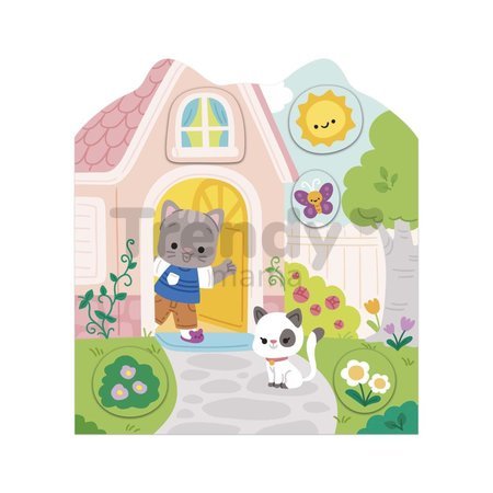 Kniha samolepiek Dom The House Stickers Book Janod 7 predlôh od 18 mes J09197