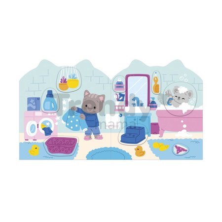 Kniha samolepiek Dom The House Stickers Book Janod 7 predlôh od 18 mes J09197