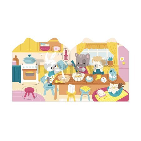 Kniha samolepiek Dom The House Stickers Book Janod 7 predlôh od 18 mes J09197