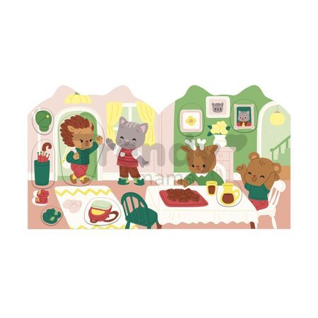 Kniha samolepiek Dom The House Stickers Book Janod 7 predlôh od 18 mes J09197