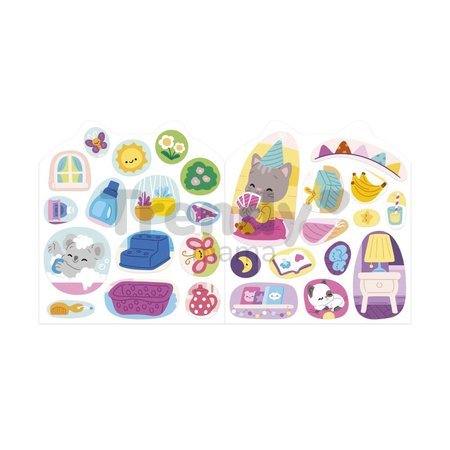 Kniha samolepiek Dom The House Stickers Book Janod 7 predlôh od 18 mes J09197