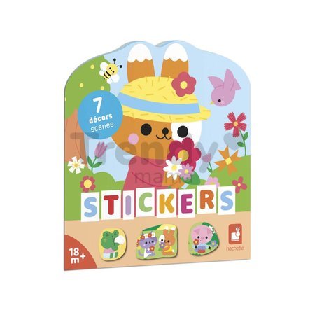 Kniha samolepiek Vidiek The Countryside Stickers Book Janod 7 predlôh od 18 mes J09198