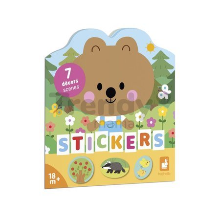 Kniha samolepiek Les The Forest Stickers Book Janod 7 predlôh od 18 mes J09200