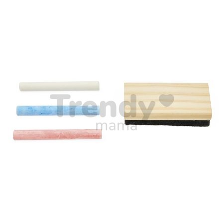 Drevená tabuľa na stôl so stojanom Timeless Chalkboard Janod 4 doplnky J09636