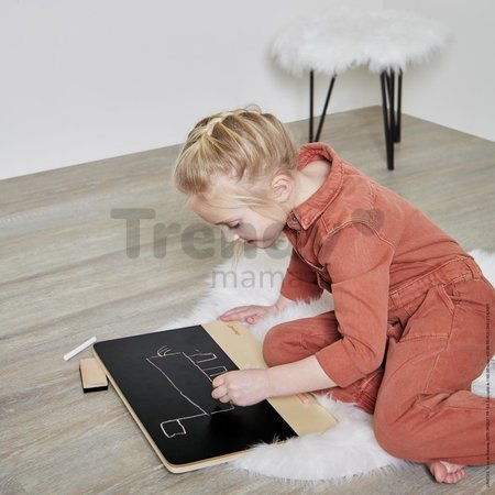 Drevená tabuľa na stôl so stojanom Timeless Chalkboard Janod 4 doplnky J09636