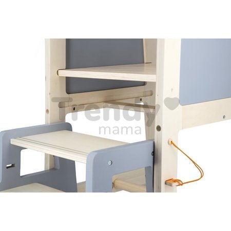 Drevená učiaca veža 3v1 Learning Table Janod so schodíkmi a tabuľou od 18 mes J09640