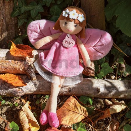 Bábika víla Diane Forest Fairies Jolijou 25 cm v ružových šatách s ružovými krídlami z jemného textilu od 5 rokov