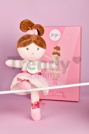 Bábika baletka My Ballerina Doll White Jolijou 20 cm s ružovou sukničkou z jemného textilu od 12 mes JJ6059