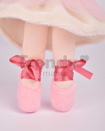 Bábika baletka My Ballerina Doll White Jolijou 20 cm s ružovou sukničkou z jemného textilu od 12 mes JJ6059