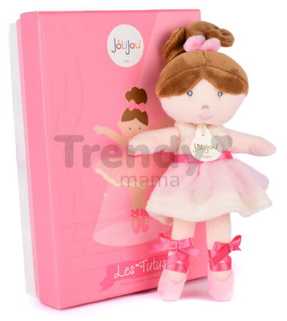 Bábika baletka My Ballerina Doll White Jolijou 20 cm s ružovou sukničkou z jemného textilu od 12 mes JJ6059