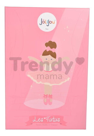 Bábika baletka My Ballerina Doll White Jolijou 20 cm s ružovou sukničkou z jemného textilu od 12 mes JJ6059