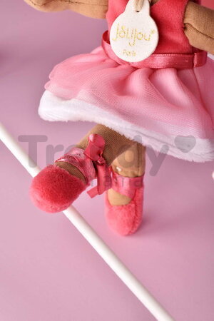 Bábika baletka My Ballerina Doll Pink Jolijou 20 cm s ružovou sukničkou z jemného textilu od 12 mes JJ6060