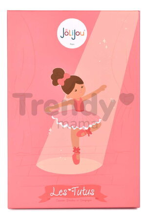 Bábika baletka My Ballerina Doll Pink Jolijou 20 cm s ružovou sukničkou z jemného textilu od 12 mes JJ6060