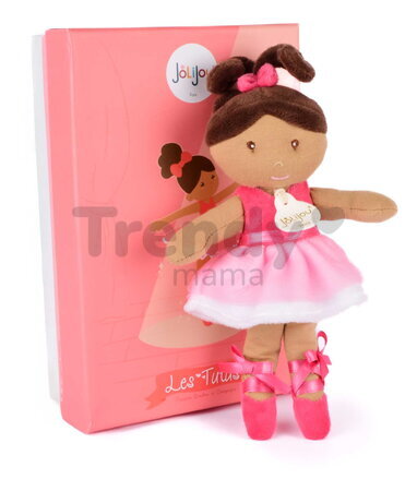 Bábika baletka My Ballerina Doll Pink Jolijou 20 cm s ružovou sukničkou z jemného textilu od 12 mes JJ6060