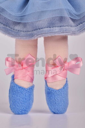 Bábika baletka My Ballerina Doll Blue Jolijou 20 cm s modrou sukničkou z jemného textilu od 12 mes JJ6061