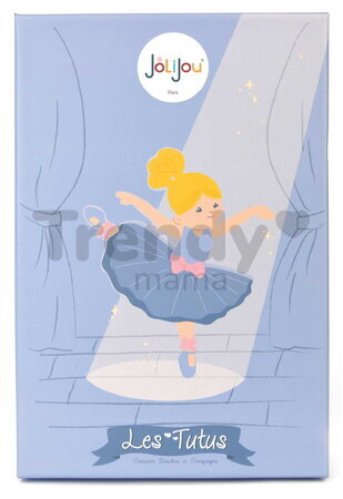 Bábika baletka My Ballerina Doll Blue Jolijou 20 cm s modrou sukničkou z jemného textilu od 12 mes JJ6061