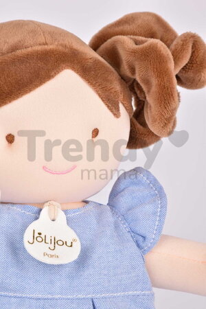 Bábika Océane Pretty Jolijou 28 cm s hnedými vláskami v prúžkovanom overale od 0 mes JJ6065