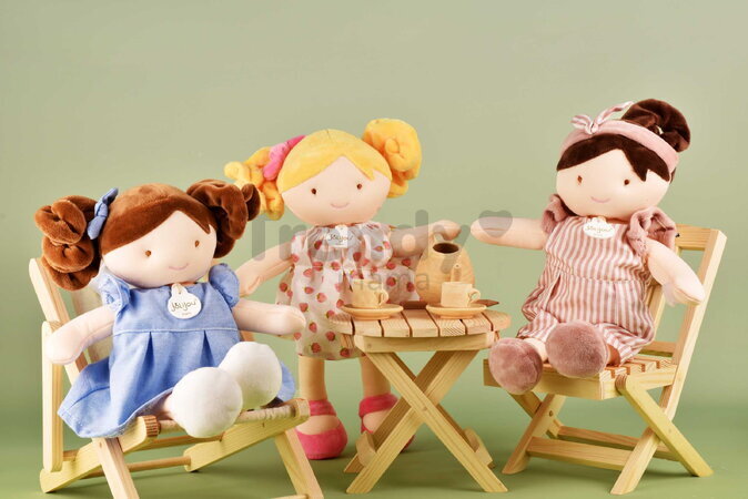 Bábika Océane Pretty Jolijou 28 cm s hnedými vláskami v prúžkovanom overale od 0 mes JJ6065