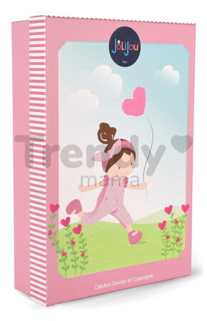 Bábika Opaline Pretty Jolijou 28 cm s hnedými vláskami v modrých šatách od 0 mes JJ6066