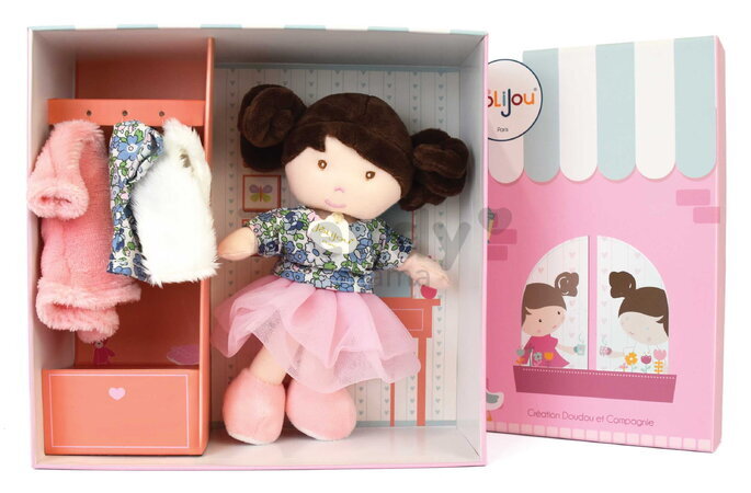 Bábika na prezliekanie Emilie My First Wardrobe Jolijou s náhradným oblečením JJ6067