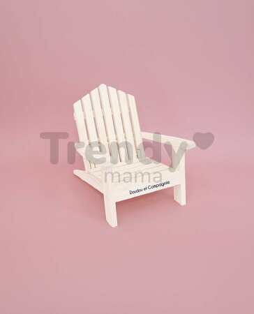 Drevené skladacie kreslo pre bábiky Folding armchair My little furniture Jolijou pre bábiky a plyšové hračky s veľkosťou 35 cm JJ6069