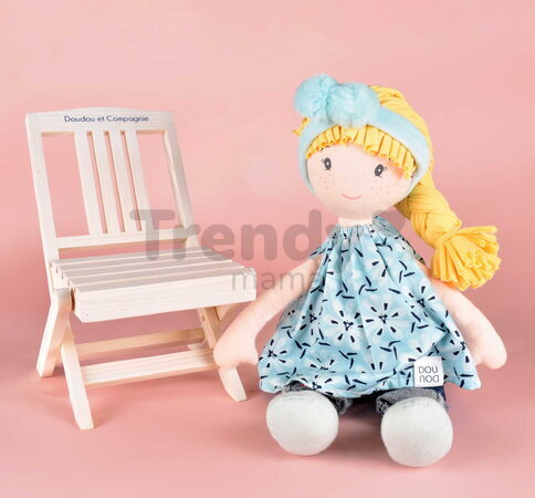 Drevená skladacia stolička pre bábiky Folding Chair My little furniture Jolijou pre bábiky a plyšové hračky s veľkosťou 35 cm JJ6070