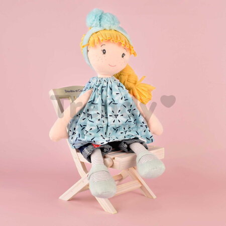 Drevená skladacia stolička pre bábiky Folding Chair My little furniture Jolijou pre bábiky a plyšové hračky s veľkosťou 35 cm JJ6070