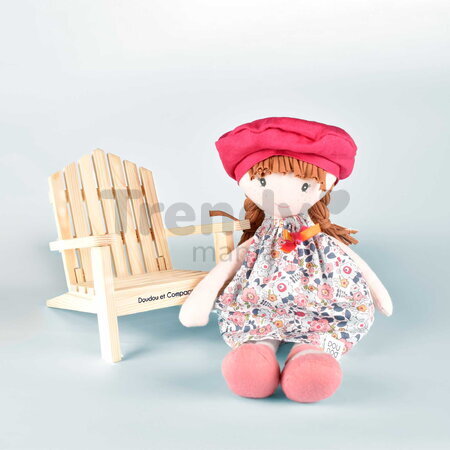 Drevená skladacia stolička pre bábiky Folding Chair My little furniture Jolijou pre bábiky a plyšové hračky s veľkosťou 35 cm JJ6070