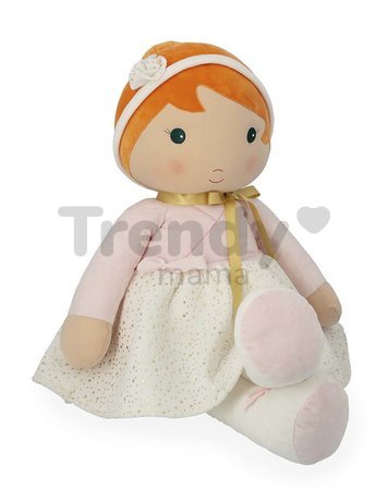 Bábika pre bábätká Valentine Doll Tendresse Kaloo 80 cm v bielych šatách z jemného textilu od 0 mes