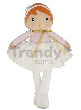 Bábika pre bábätká Valentine Doll Tendresse Kaloo 80 cm v bielych šatách z jemného textilu od 0 mes