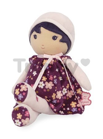 Bábika pre bábätká Violette Doll Tendresse Kaloo 32 cm vo fialových šatách z jemného textilu od 0 mes