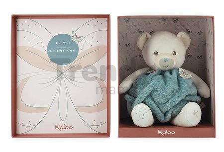 Plyšový medveď Bubble of Love Bear Green Plume Kaloo zelený 30 cm z jemného mäkkého materiálu v darčekovom balení od 0 mes