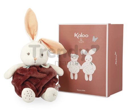 Plyšový zajačik Bubble of Love Rabbit Cinnamon Plume Kaloo hnedý 30 cm z jemného mäkkého materiálu v darčekovom balení od 0 mes