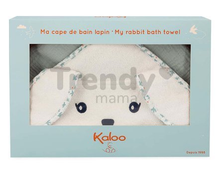 Osuška s kapucňou pre najmenších Zajačik Bath Towel Dove K'Doux Kaloo 75*75 cm z jemného mäkkého materiálu od 0 mes